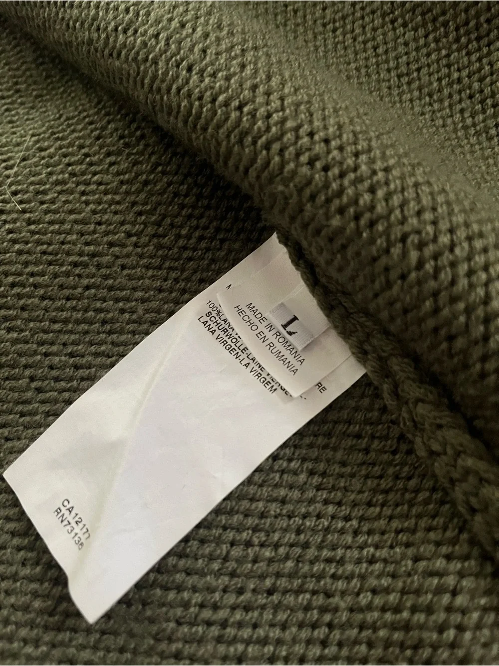 MaxMara Weekend Olive Knit Hooded Sweater - Picture 12 of 14